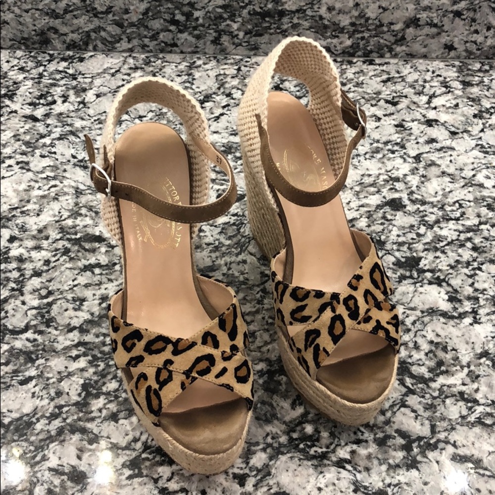 Bttori Masotti (Designer) Platform Wedge Sandals